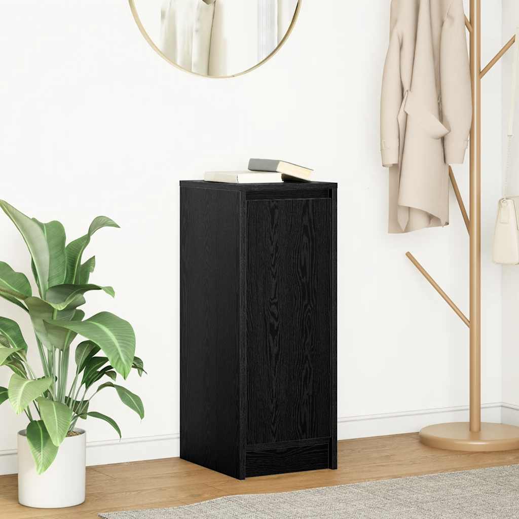 Sideboard 29,5x34x76 cm Engineered Wood Black oak