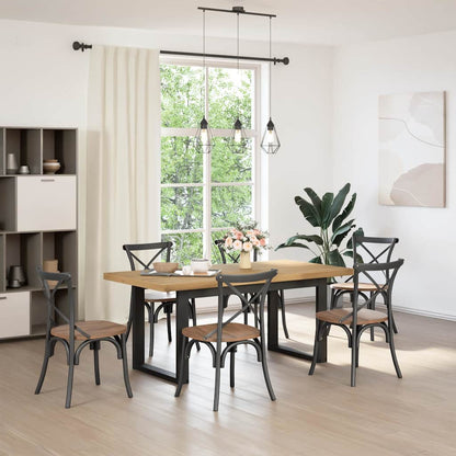 vidaXL Dining Table NOAIN Legs 160x90x75 cm Solid Wood Pine