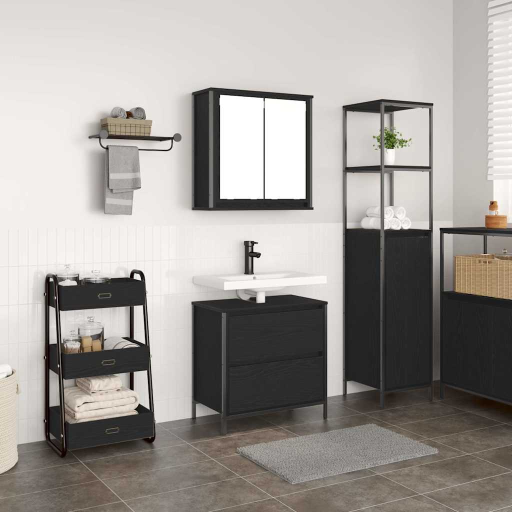 vidaXL 2 Piece Bathroom Furniture Set Engineered Wood