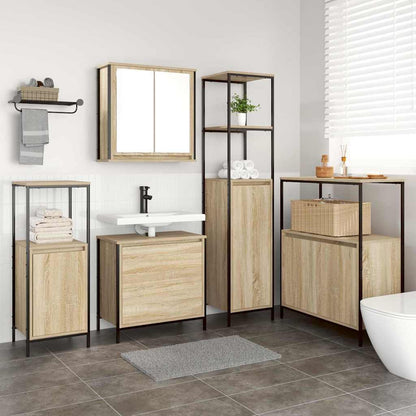 vidaXL Bathroom Furniture Set 5 pcs Beige Engineered wood 1
