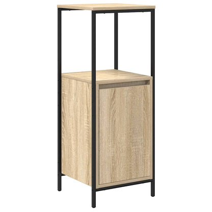 vidaXL Bathroom Furniture Set 3 pcs Sonoma Oak and Black 6