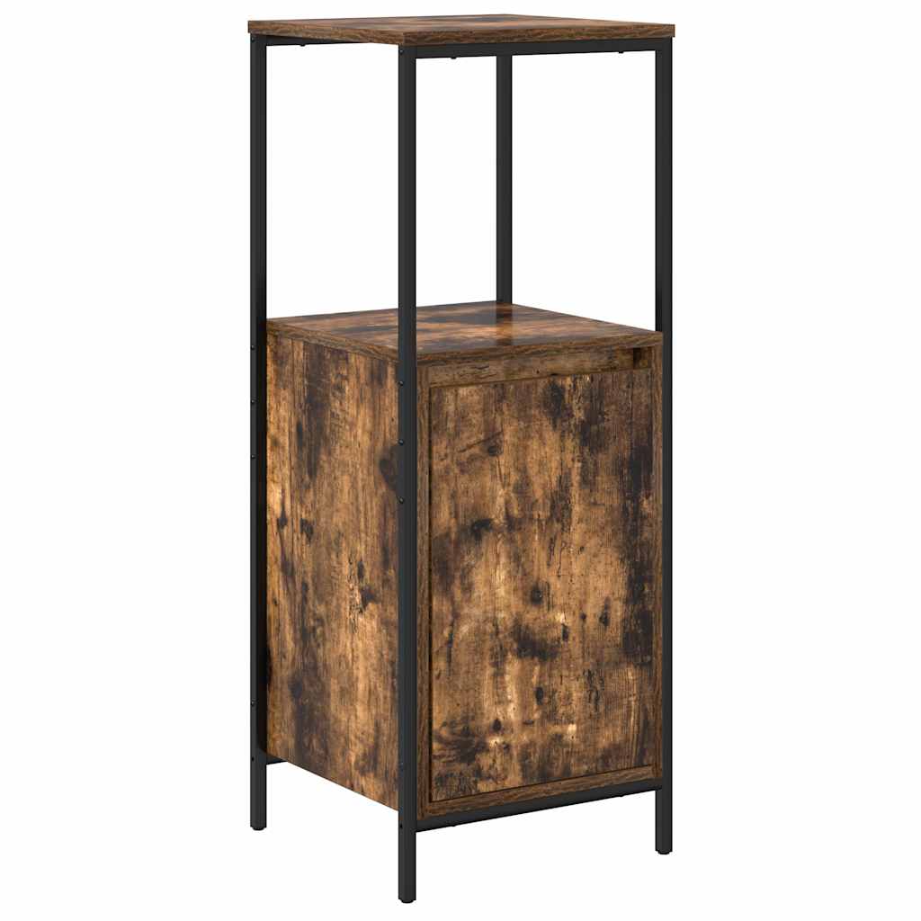 vidaXL Bathroom Furniture Set 5 pcs Smoked Oak and Black 5