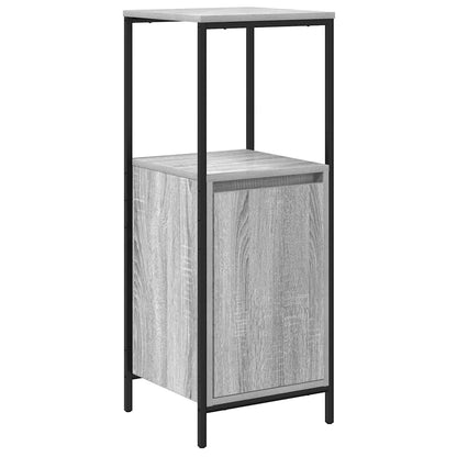 vidaXL Bathroom Furniture Set 5 pcs Grey Sonoma and Black 5