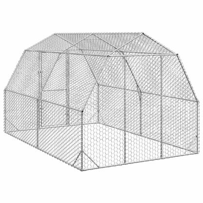 vidaXL Chicken Run 2.5x4x2.25 m Galvanised Steel 5