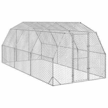 vidaXL Chicken Run 2,5x6x2,25 m Galvanised Steel 2