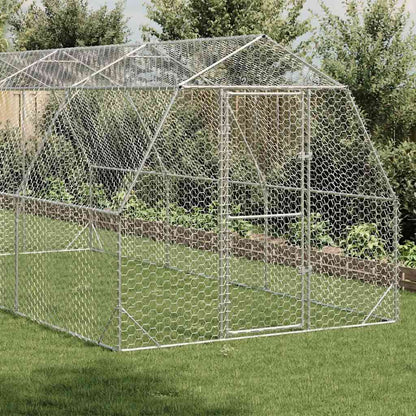 vidaXL Chicken Run 2,5x6x2,25 m Galvanised Steel 1