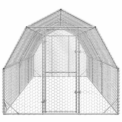 vidaXL Chicken Run 2,5x6x2,25 m Galvanised Steel 3