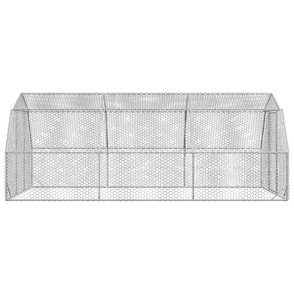 vidaXL Chicken Run 2,5x6x2,25 m Galvanised Steel 5