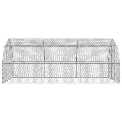 vidaXL Chicken Run 2,5x6x2,25 m Galvanised Steel 5