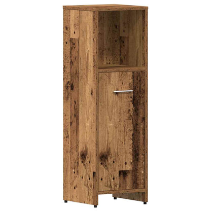 4 Piece Bathroom Furniture Set Engineered Wood Old wood