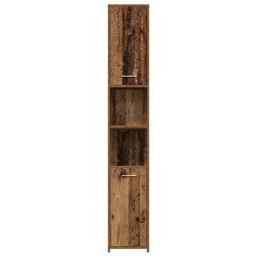 4 Piece Bathroom Furniture Set Engineered Wood Old wood