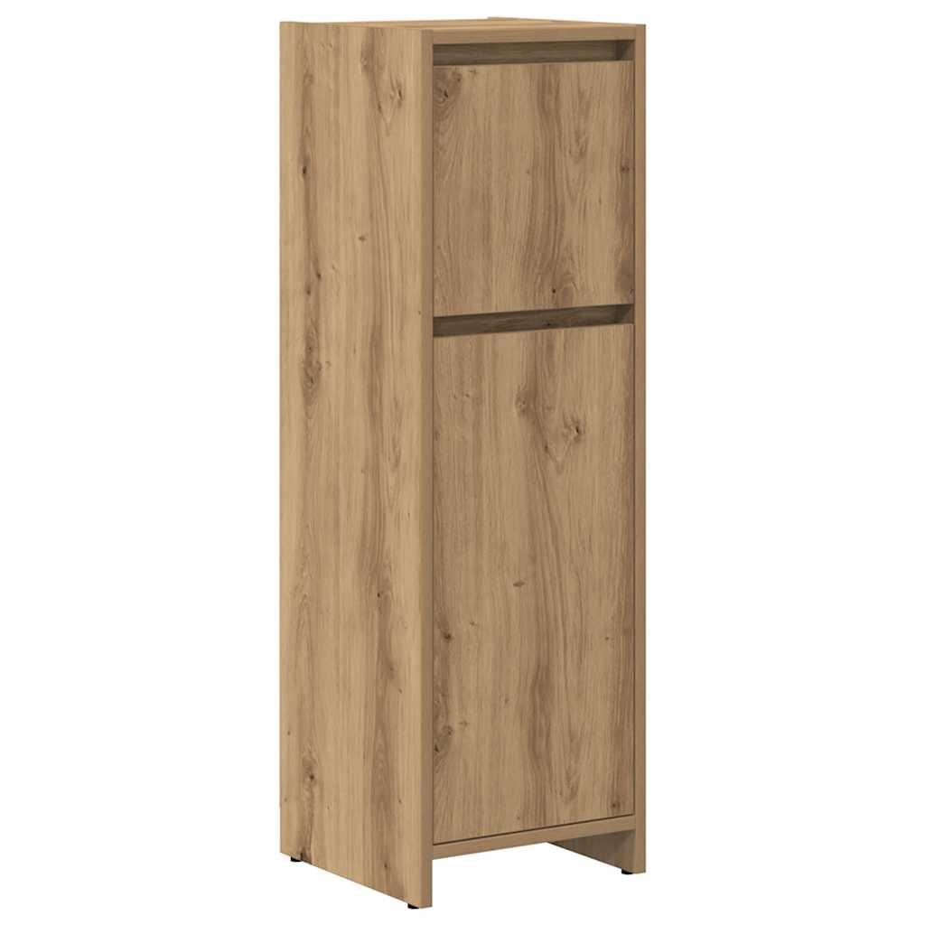 vidaXL 4 Piece Bathroom Furniture Set Artisan Oak Engineered Wood 4