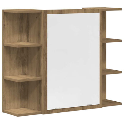 3 Piece Bathroom Furniture Set Engineered Wood Artisan oak