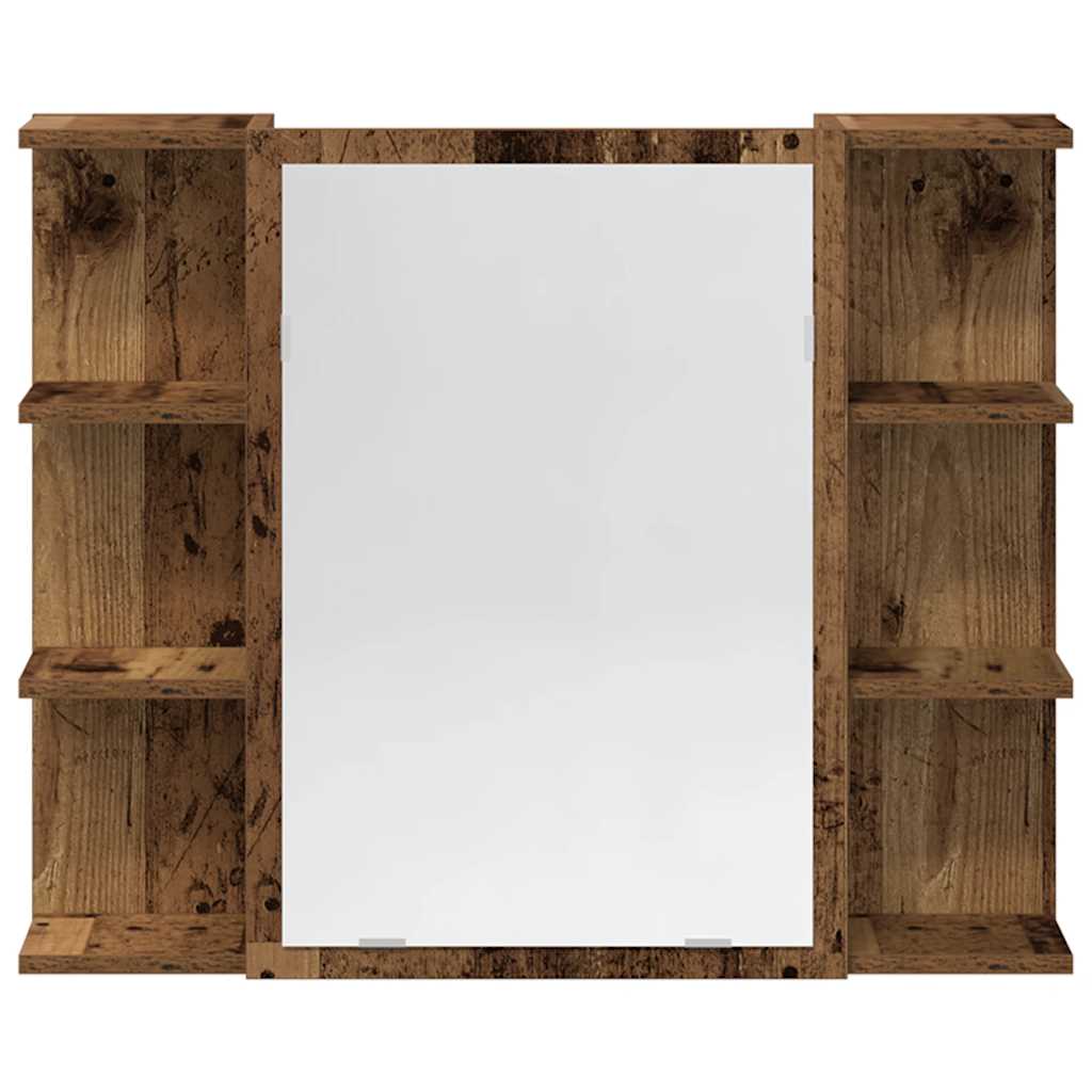 vidaXL 3 Piece Bathroom Furniture Set Old Wood Engineered Wood 6