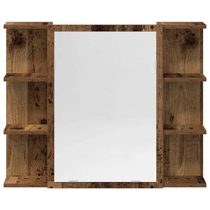 vidaXL 3 Piece Bathroom Furniture Set Old Wood Engineered Wood 6