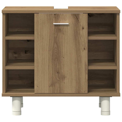 vidaXL 3 Piece Bathroom Furniture Set Artisan Oak Engineered Wood 4