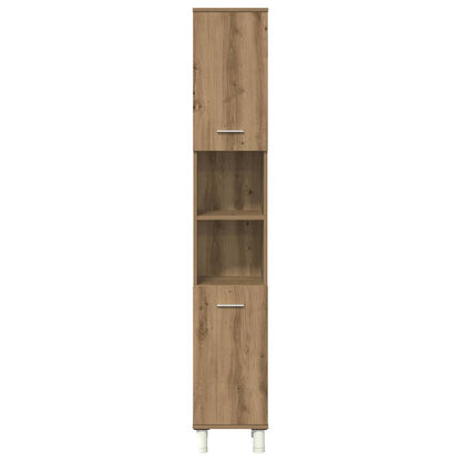 vidaXL 3 Piece Bathroom Furniture Set Artisan Oak Engineered Wood 5