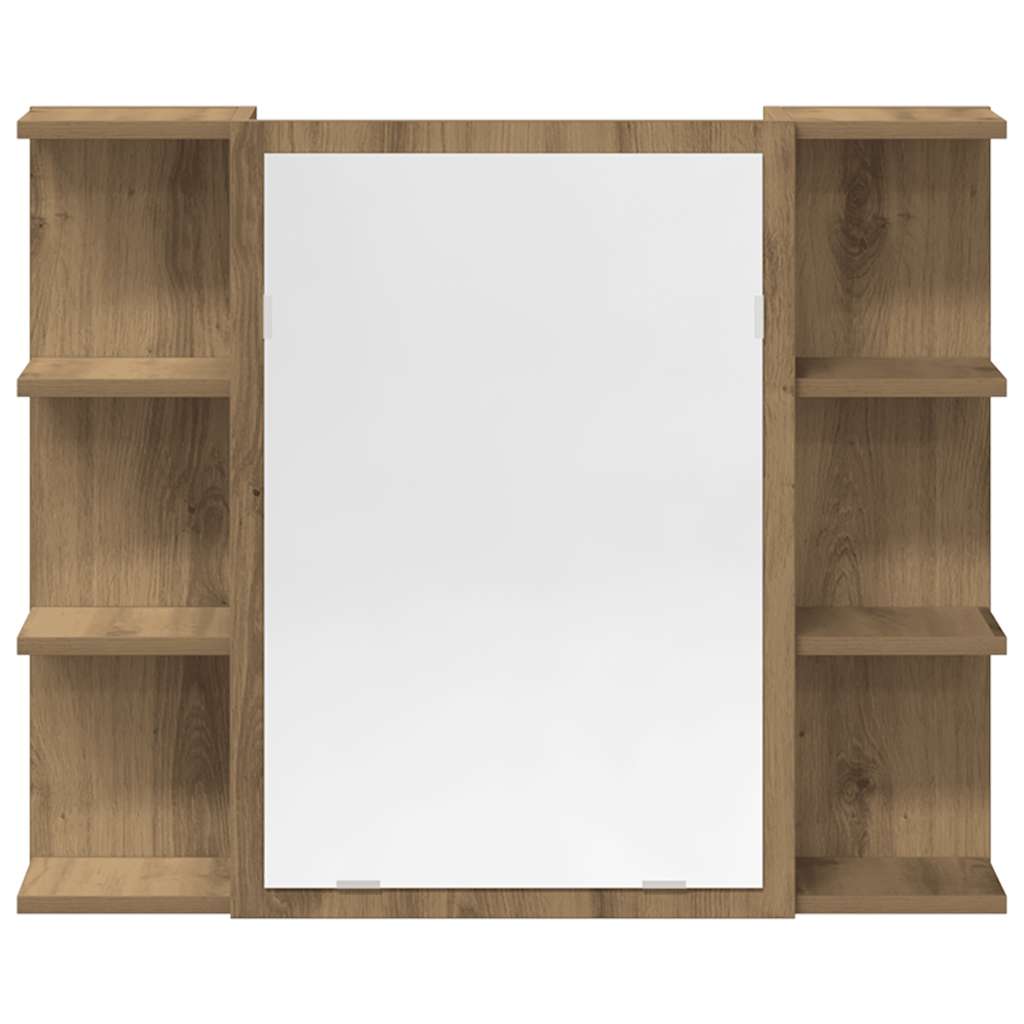 vidaXL 3 Piece Bathroom Furniture Set Artisan Oak Engineered Wood 6