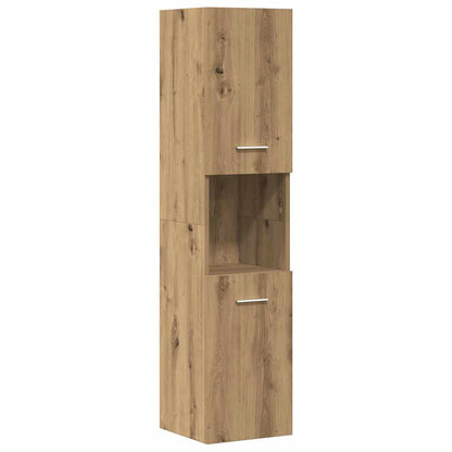 vidaXL 4 Piece Bathroom Furniture Set Artisan Oak Engineered Wood 5