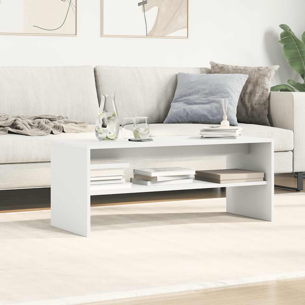 TV Cabinet 100x40x40 cm Engineered Wood White