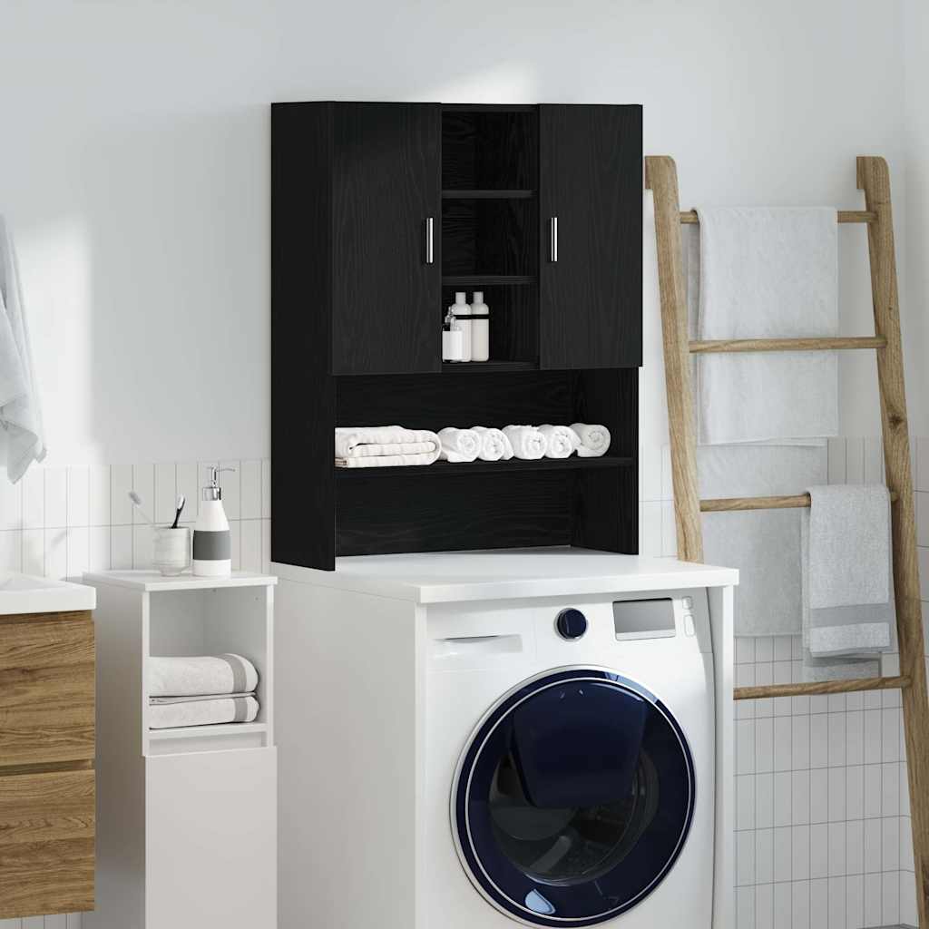 Washing Machine Cabinet 70,5x25,5x90 cm Black oak