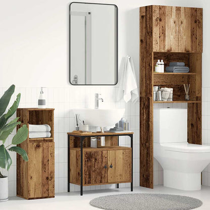 Bathroom Sink Cabinet 60x30x60 cm Engineered Wood Old wood 60 cm