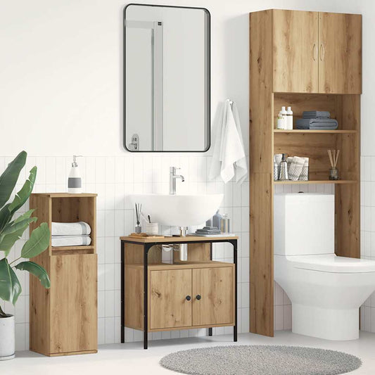 Bathroom Sink Cabinet 60x30x60 cm Engineered Wood Artisan oak 60 cm