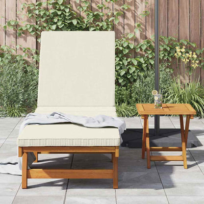 vidaXL Sun Lounger Brown and Cream 199 x 63 x 85 cm Solid Acacia Wood 3
