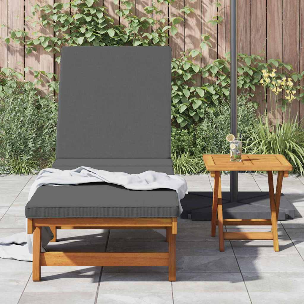 vidaXL Sun Lounger Reclining Brown 199 x 63 x 85 cm Solid Acacia Wood 3