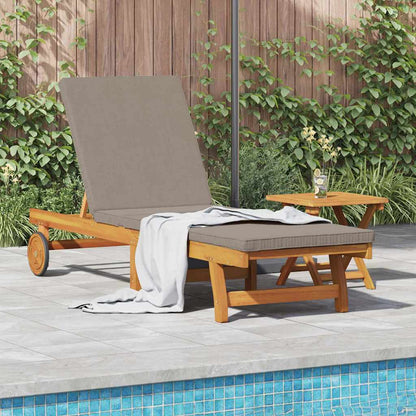 vidaXL Sun Lounger Solid Acacia Wood Brown 1