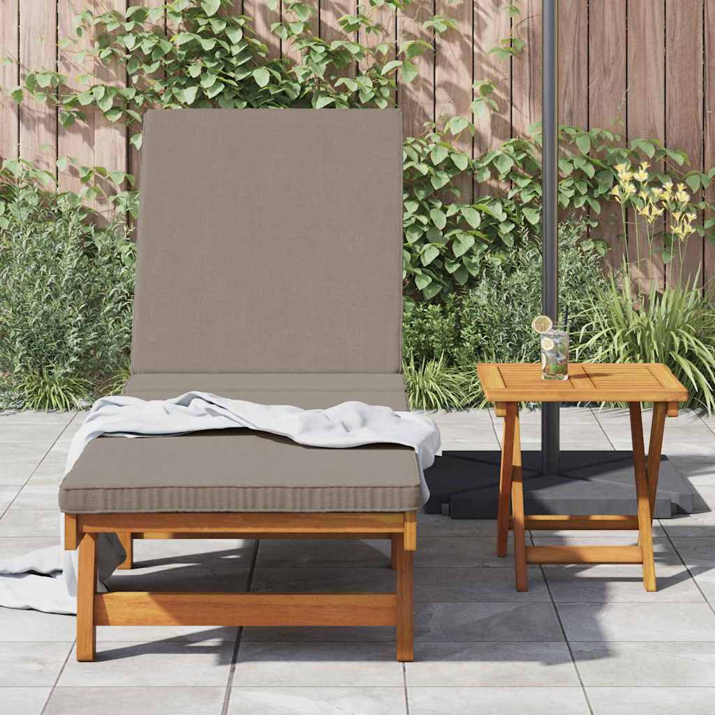 vidaXL Sun Lounger Solid Acacia Wood Brown 3