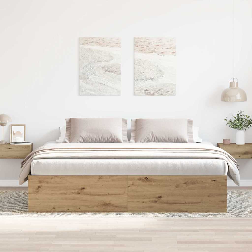 vidaXL Bed Frame without Mattress 200x200 cm
