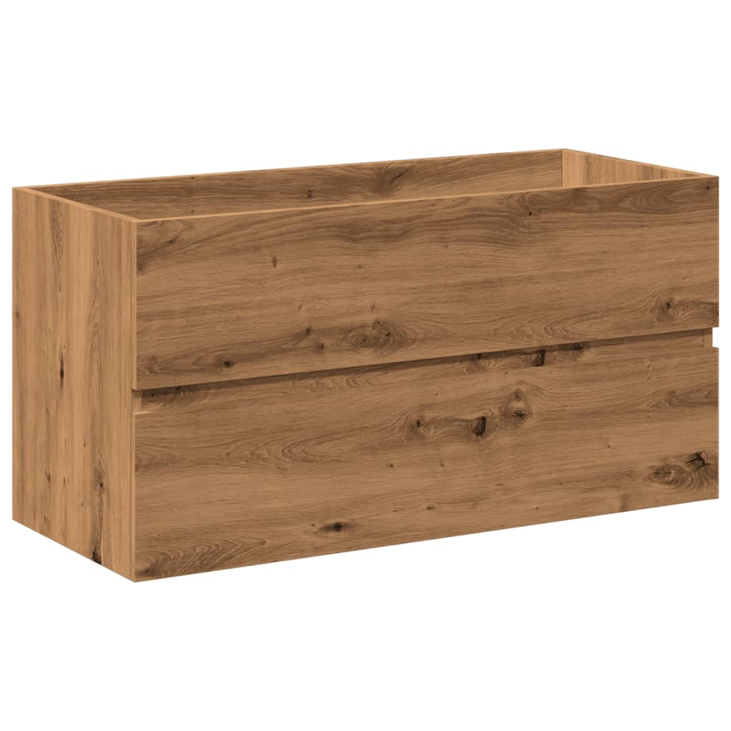 vidaXL Sink Cabinet with Built-in Basin Artisan Oak 6