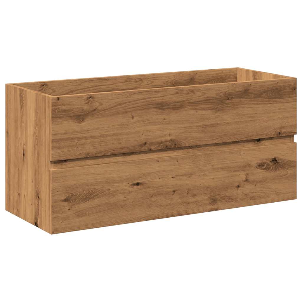 vidaXL Sink Cabinet with Built-in Basin Artisan Oak 6