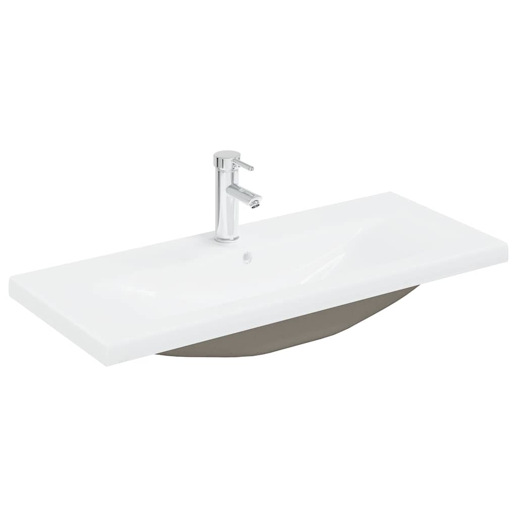 vidaXL Sink Cabinet with Built-in Basin and Faucet Artisan Oak 5