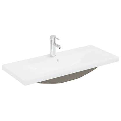 vidaXL Sink Cabinet with Built-in Basin and Faucet Artisan Oak 5