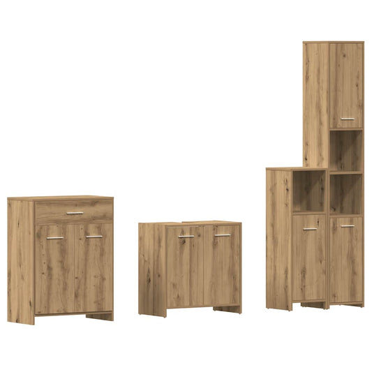 4 Piece Bathroom Furniture Artisian oak