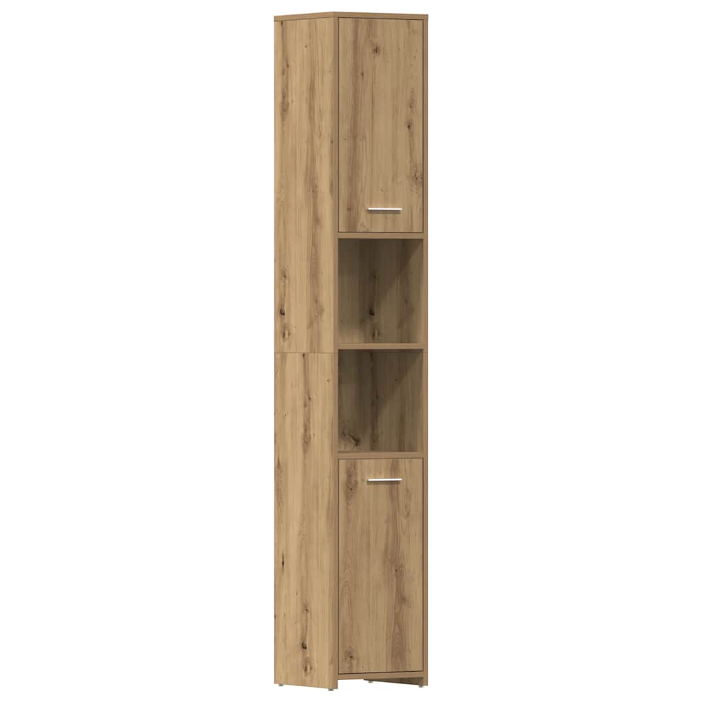 vidaXL 4 Piece Bathroom Furniture Set Artisan Oak Engineered Wood 4