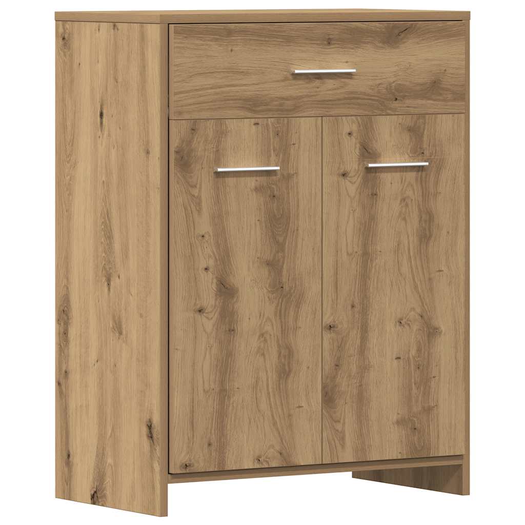 vidaXL 4 Piece Bathroom Furniture Set Artisan Oak Engineered Wood 6