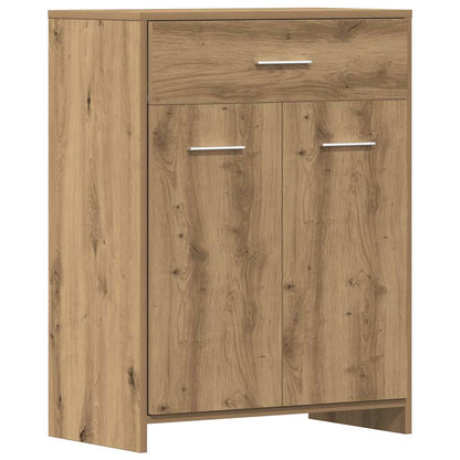 vidaXL 4 Piece Bathroom Furniture Set Artisan Oak Engineered Wood 6