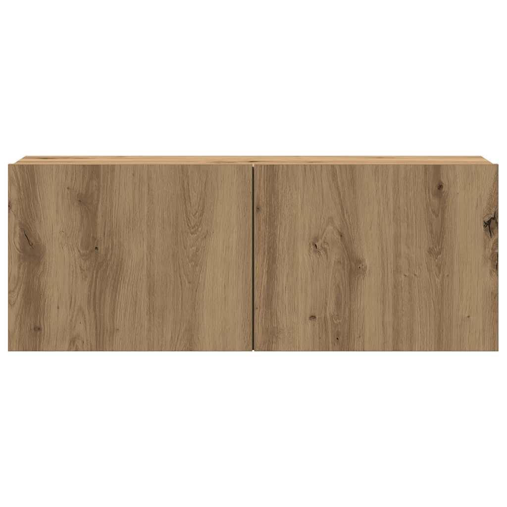 vidaXL Wall Mounted TV cabinets 8 pcs Artisan Oak Engineered Wood 5