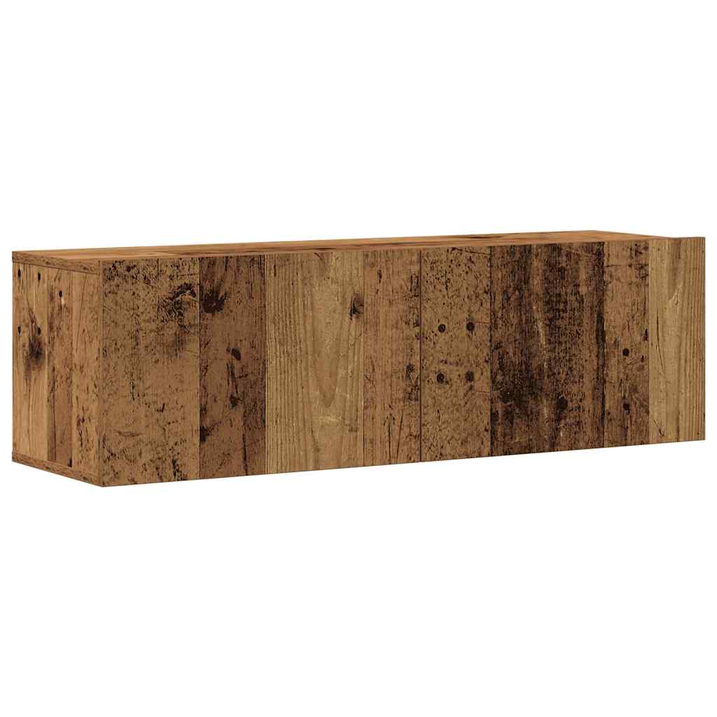 vidaXL Wall Mounted TV cabinets 4 pcs Old Wood Engineered Wood 6