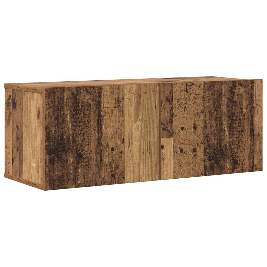 vidaXL 6 Piece Wall-mounted TV Cabinet Set Old Wood Engineered Wood 4