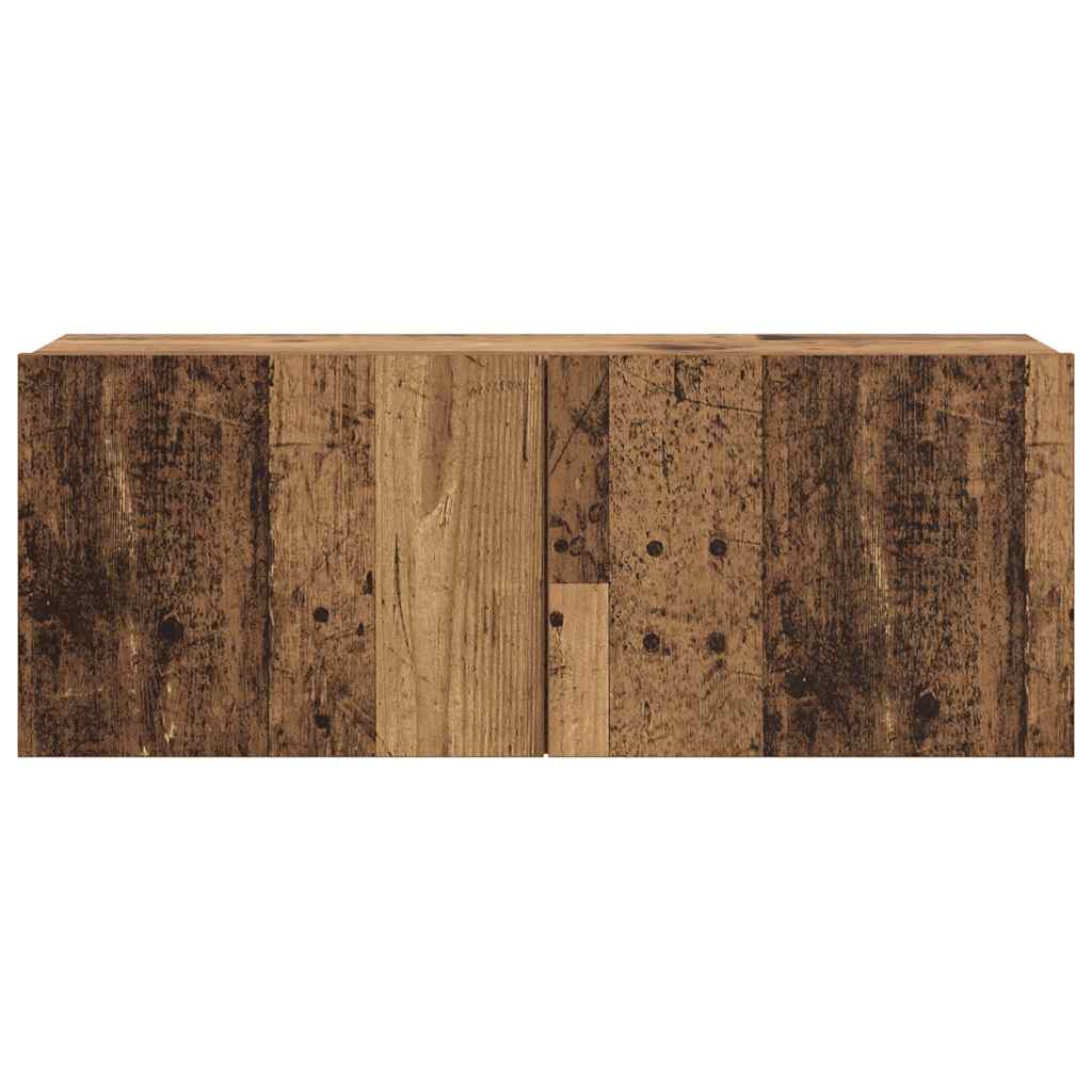 vidaXL 6 Piece Wall-mounted TV Cabinet Set Old Wood Engineered Wood 5