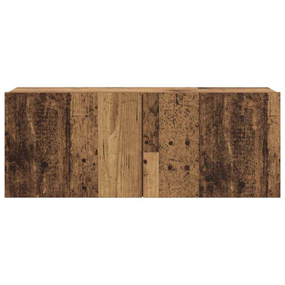 vidaXL 6 Piece Wall-mounted TV Cabinet Set Old Wood Engineered Wood 5