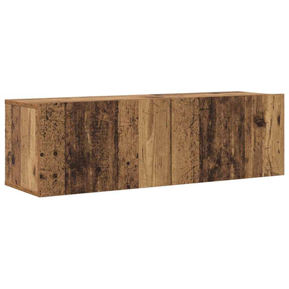 vidaXL 6 Piece Wall-mounted TV Cabinet Set Old Wood Engineered Wood 4