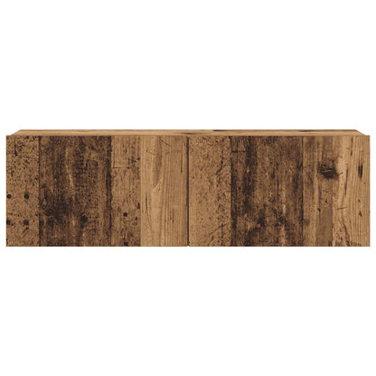 vidaXL 6 Piece Wall-mounted TV Cabinet Set Old Wood Engineered Wood 5