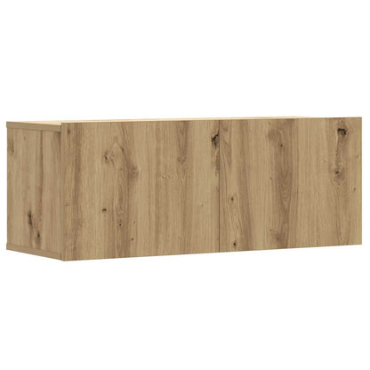 vidaXL 6 Piece TV Cabinet Set Wall-mounted Artisan Oak Engineered Wood 4