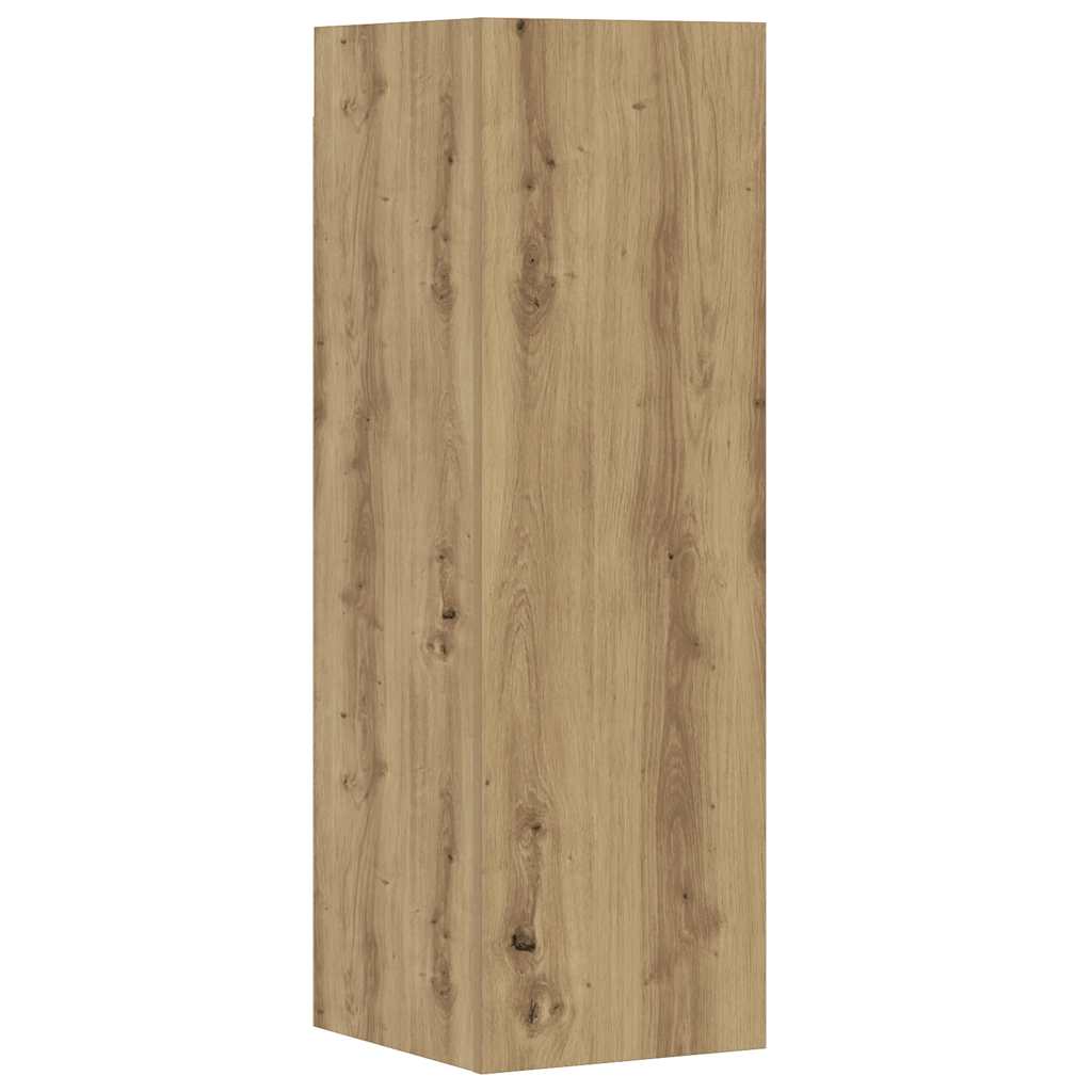 vidaXL 5 Piece TV Cabinet Set Wall-mounted Artisan Oak Engineered Wood 6