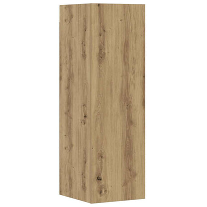 vidaXL 5 Piece TV Cabinet Set Wall-mounted Artisan Oak Engineered Wood 6